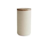 Springlane Kitchen Almacenamiento frasco de cerámica con tapa de madera nórdica de Coral para 1x Crema 10,1 X 18,3 Cm