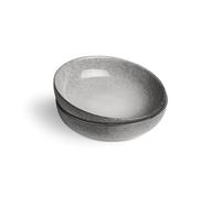 Springlane Misty Cliff Juego de 2 platos profundos de gres gris