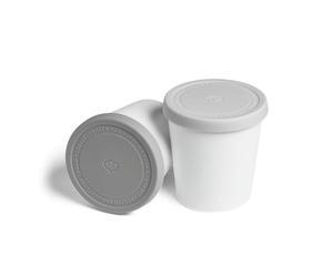 SPRINGLANE Recipientes conservación de helados 1L, juego de 2, Recipientes con tapas, Contenedor para helado