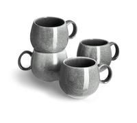 SPRINGLANE Vajilla gris, servicio de cena de gres - Taza 4 piezas