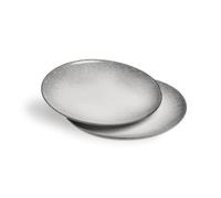 Springlane vajilla gris, servicio de mesa de gres Misty Cliff (Gris, Juego de 2 platos)