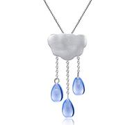 Springlight San Valentin Regalos Mujer Colgante de plata esterlina S925 Colgante de borla larga con nube étnica para collar, regalos originales para mujer, collar mujer.