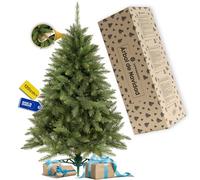 SPRINGOS Árbol de Navidad artificial de 120 cm con aspecto natural, incluye soporte