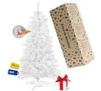 Springos Árbol de Navidad Artificial de 180 cm, Abeto Blanco Artificial con 284 Puntas, Estable árbol de Navidad para salón y Oficina, fácil de Limpiar, pequeño para decoración Festiva