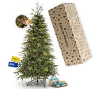 Springos Árbol de Navidad Artificial de 180 cm - Abeto Natural Artificial denso con 532 Puntas, árbol de Navidad Realista con Soporte de Metal Resistente para salón y Oficina