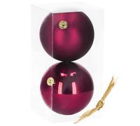 SPRINGOS Bolas para árbol de Navidad, diámetro de 15 cm, 2 unidades