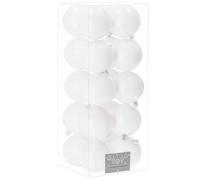 SPRINGOS Bolas para el árbol de Navidad Bolas de plástico 20 piezas 8 cm Bolas de decoración navideña mate