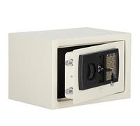 SPRINGOS Caja fuerte con llave y código numérico, montaje en pared, 30 x 20 x 20 cm