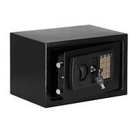 SPRINGOS Caja fuerte con llave y código numérico, montaje en pared, 31 x 20 x 20 cm