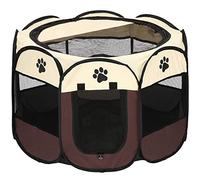 SPRINGOS Recinto para Cachorros con Suelo caño para Cachorros Plegable 81 x 81 x 60 cm Jaula para Mascotas para el hogar