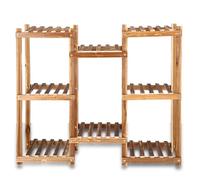 SPRINGOS Soporte Plantas Interior de Madera 5 Niveles Estantería para Macetas Balcón Jardín Salón Soporte Decorativo para Flores