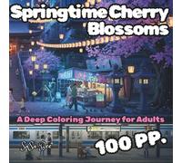 Springtime Cherry Blossoms: 50 Japanese-Inspired Illustrations of Beautiful, Romantic, and Modernly Humorous Scenes | An Art Therapy Collection ... Relief, Mindfulness, and Creative Expression