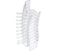 Springwillfly 10 soportes de caballete acrílico para mostrar pequeñas obras de arte, minerales y coleccionables, perfectos para decoración del hogar y eventos (S)