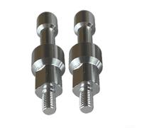 Springwillfly 2 tornillos de aleación de aluminio para espejo trasero de motocicleta M8 para reemplazo y fijación estable del espejo (plata)