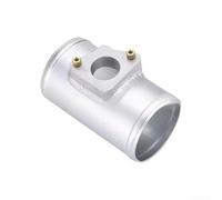 Springwillfly Adaptador de brida de sensor de aire de tubo de aluminio para Toyota para Mazda medidor de flujo de aire de 51 mm, 63 mm, color plateado, ligero, fácil instalación, rendimiento del motor