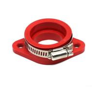 Springwillfly Adaptador de carburador con entrada de goma para PWK de 21 mm a 40 mm, integración del sistema de admisión de aire de moto de cross (35 mm, rojo)