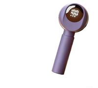 Springwillfly Afeitadora de tela recargable con lectura de batería LCD transparente, motor de 19000 RPM y rotación de múltiples cuchillas para una eliminación fiable de pelusa (2 moradas)