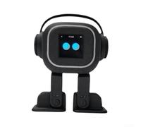 Springwillfly AI Chatbot para acompañante que proporciona compromiso emocional cantando rutinas de baile y comunicación mejorada con emojis (negro)