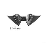 Springwillfly Alerón delantero inferior deflector de aire para Kawasaki Z500 Z500SE 2024-2026, ABS negro fibra de carbono aerodinámica ala de barbilla, aspecto de carreras, ligero, fácil de instalar