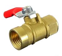 Springwillfly Baja resistencia recta a través de la válvula de bola manual hecha de cobre para uso de bomba de émbolo de alta presión en configuraciones hidráulicas agrícolas (D)