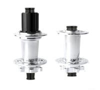 Springwillfly Buje de bicicleta de montaña con 4 rodamientos, 32 agujeros para radios, 7-12 velocidades, compatible con disco de 6 pernos delantero de 15 x 100 mm, eje pasante, aleación de aluminio