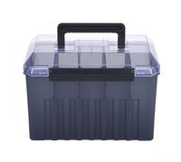 Springwillfly Caja de pesca aerodinámica de 24 ranuras con diseño interior cuidadoso y marco ligero para un transporte sin esfuerzo entre lugares (C)