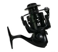 Springwillfly Carrete de pesca robusto con carrete de metal de relación de velocidad 5.5:1 e interruptor de marcha atrás de mango para un control preciso de la línea en entornos de agua dulce de agua