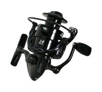 Springwillfly Carrete de pesca robusto con carrete de metal de relación de velocidad 5.5:1 e interruptor de marcha atrás de mango para un control preciso de la línea en entornos de agua dulce de agua