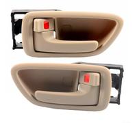 Springwillfly Coche para puerta interior para tirador ABS beige/gris para Toyota para avalon 2000-2004 ajuste directo OEM 69206-AC010/69205-AC010 (beige - paquete de 2)