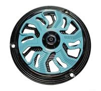 Springwillfly Cubierta giratoria de 360 grados para ventilador de motocicleta con orientación de hoja de 45 grados para guiar el flujo de aire y bajar la temperatura del motor (azul claro)