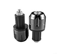 Springwillfly Cubiertas de aleación de aluminio para manillar hechas a medida para motocicletas eléctricas todoterreno con integración de seis ranuras para soporte de agarre (negro)