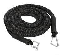 Springwillfly Cuerda de amarre elástica con cierres de acero inoxidable y funda de esponja flotante para pequeñas embarcaciones, motos acuáticas y canoas (E)