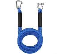 Springwillfly Cuerda de amarre elástica con cierres de acero inoxidable y funda de esponja flotante para pequeñas embarcaciones, motos acuáticas y canoas (F)