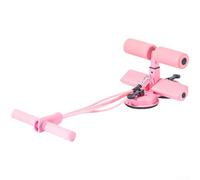 Springwillfly Dispositivo compacto de asistencia para sentarse con ventosas dobles para estabilidad durante ejercicios de resistencia abdominal (rosa)