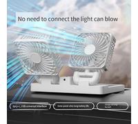 Springwillfly Dispositivo de refrigeración portátil de diseño elegante con ventilador de camión alimentado por USB con métodos eficientes de circulación de aire (negro1)