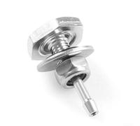 Springwillfly Grifo de presión turbo de acero mecanizado CNC con conector de manguera de silicona M10 rosca para carcasa del compresor