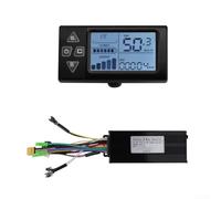 Springwillfly Kit de pantalla LCD de controlador de bicicleta eléctrica, juego de controlador de motor sin escobillas con panel de visualización S861 para scooter de bicicleta eléctrica