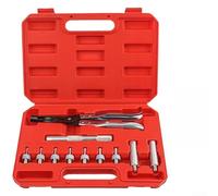 Springwillfly Kit de reparación de motor de 11 piezas con compresor de resorte de válvula, enchufes de sello de aceite y 7 adaptadores para mecánicos