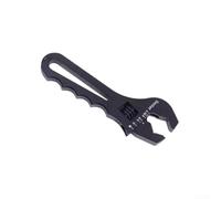 Springwillfly Llave ajustable de aleación de aluminio diseñada para conectores de manguera AN3 AN4 AN6 AN8 AN10 AN12 AN16 utilizados en combustible automotriz y línea de freno (negro)