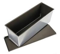 Springwillfly Molde de aleación de aluminio con agujeros de aire inferiores sin revestimiento para hornear pan tostado, pasteles y otros artículos horneados al horno de forma fiable (750 g)