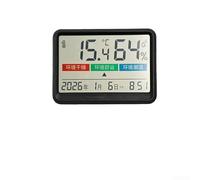 Springwillfly Monitor digital de temperatura y humedad con pantalla a color e indicador de comodidad para conciencia ambiental interior (estilo inglés negro)