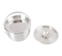 Springwillfly Olla de acero inoxidable 304 con tapa y filtro para aplicaciones de cocina al aire libre, incluyendo mochilero y senderismo (19 cm)