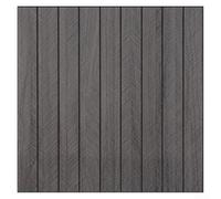 Springwillfly Paneles de listones de madera aplicados para la supresión del eco y la transformación interior elegante 40x40cm Material del PVC No requiere perforación (GSB-PC9-2)