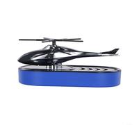 Springwillfly Solar Powered Car Dashboard Aromatherapy Difusor Giratorio Aircraft Design Ambientador para interior del vehículo Baño Oficina (Azul)