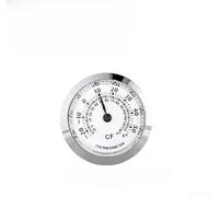 Springwillfly Termómetro digital compacto e higrómetro para el hogar y la oficina, pantalla fácil de leer, monitor climático integrado de 37 mm para invernadero o laboratorio (termómetro Silver27)