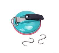 Springwillfly Ventosa de vacío para toldo de camping al aire libre y fijación trasera de la tienda, 13 cm de diámetro, con ganchos en S, ABS+PVC+metal, no requiere taladrar(7)