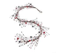 Springwillfly Vid de ratán nacionalista para decoración del Día de la Independencia con vides de estrellas brillantes y patrones de vid de estrellas rociadas (vid de estrella brillante)