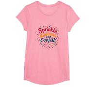 Sprinkle Kindness Like Confetti - Cita inspiradora Camiseta, Niñas, Rosado, Grande