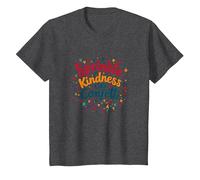 Sprinkle Kindness Like Confetti - Cita inspiradora Camiseta, Niños, Jaspeado Oscuro, 12 años