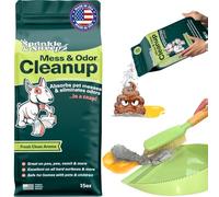 Sprinkle & Sweep Limpieza de accidentes de mascotas para todas las superficies duras, no tóxico, limpiador rápido de desorden de mascotas y removedor de olores para orina, caca, vómito, diarrea y